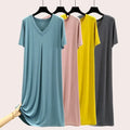 Neck Modal Dress Summer Casual — Swuffy