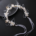 Bride Headband Pearl Flower Headband — Swuffy