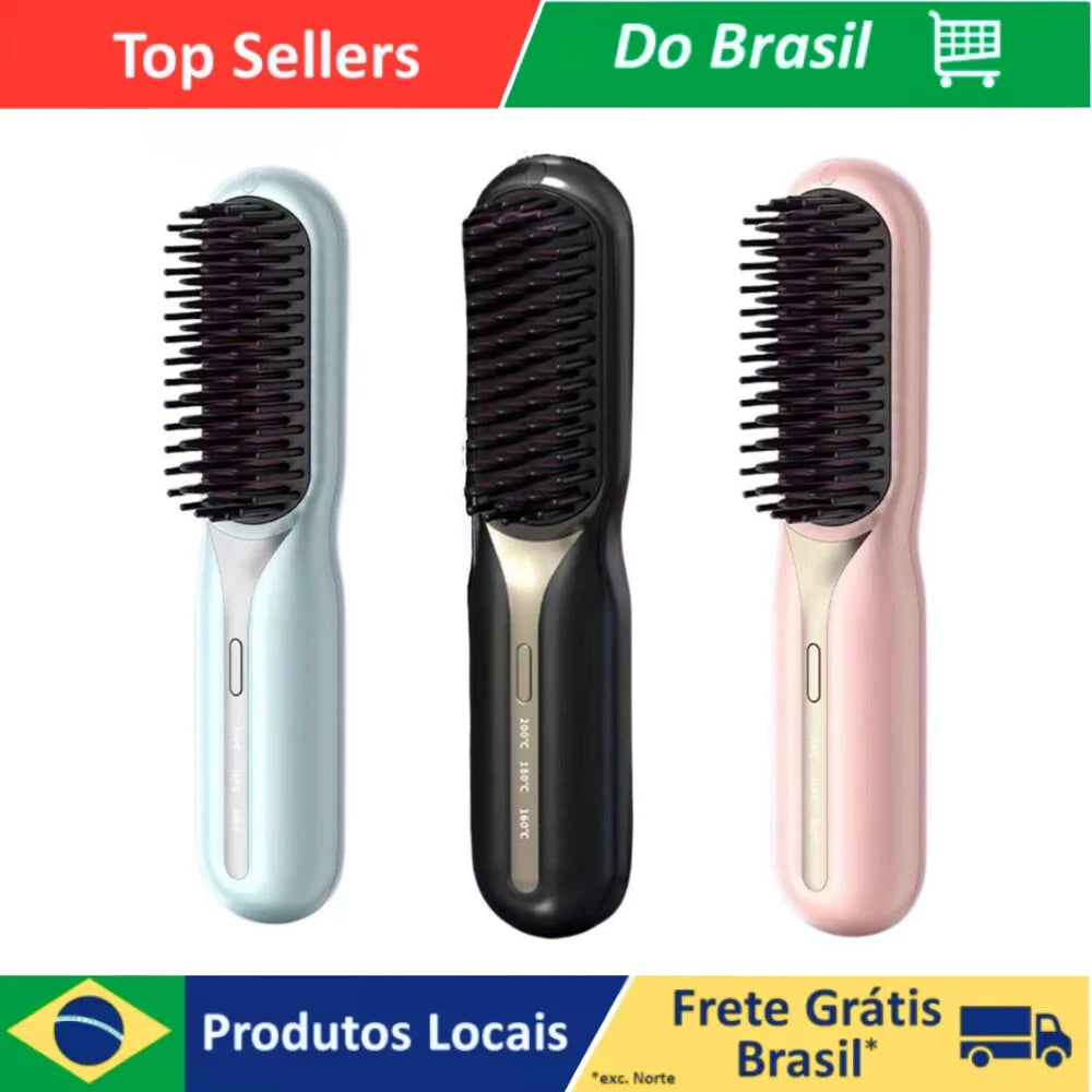 USB Wireless Hair Straighthier Brush — Swuffy