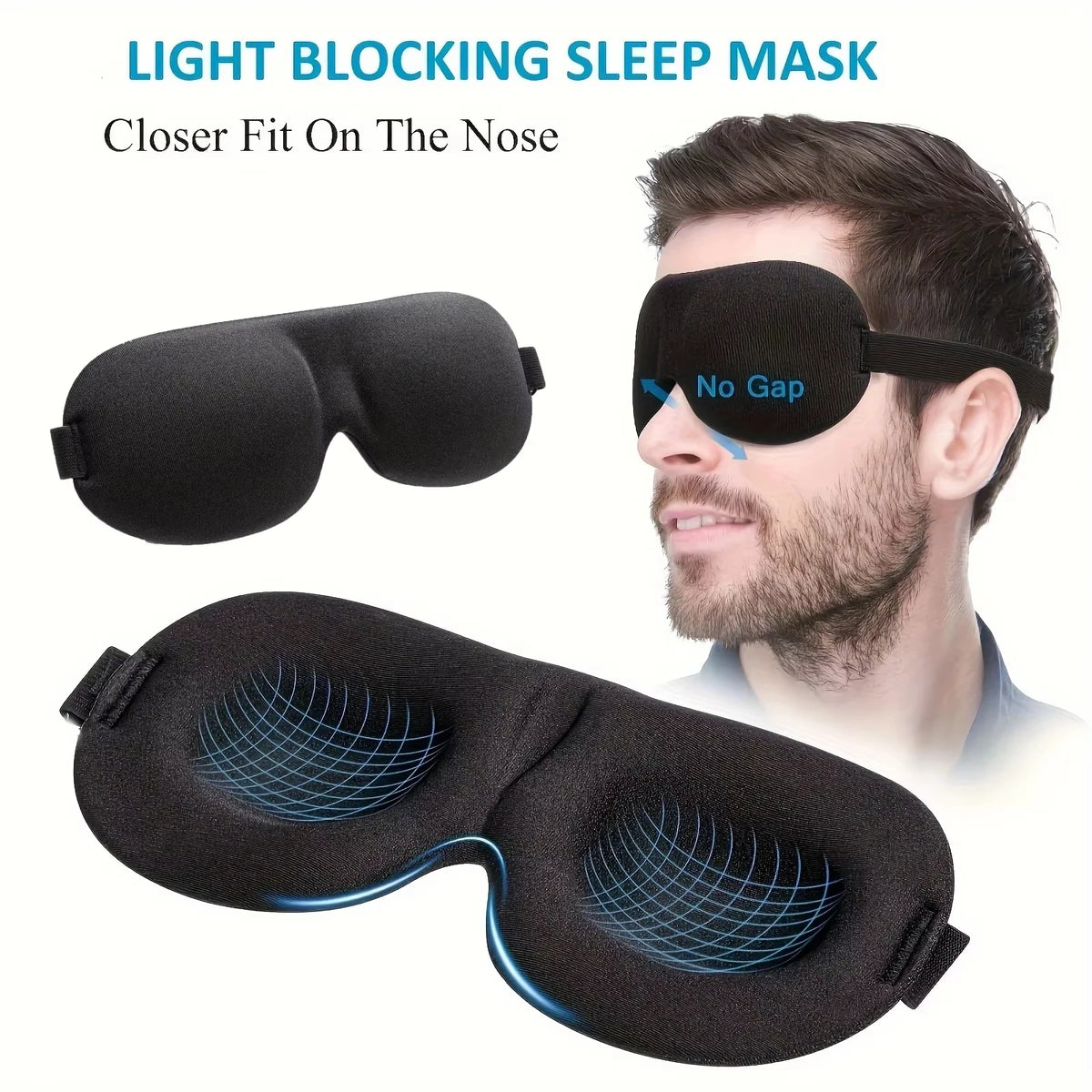 Sleep Mask Light Blocking Eye — Swuffy