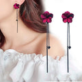 Long Tassel Flower Earrings Earrings — Swuffy