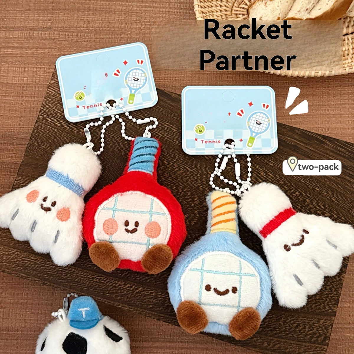 Racquet Doll Pendant Plush Toy — Swuffy