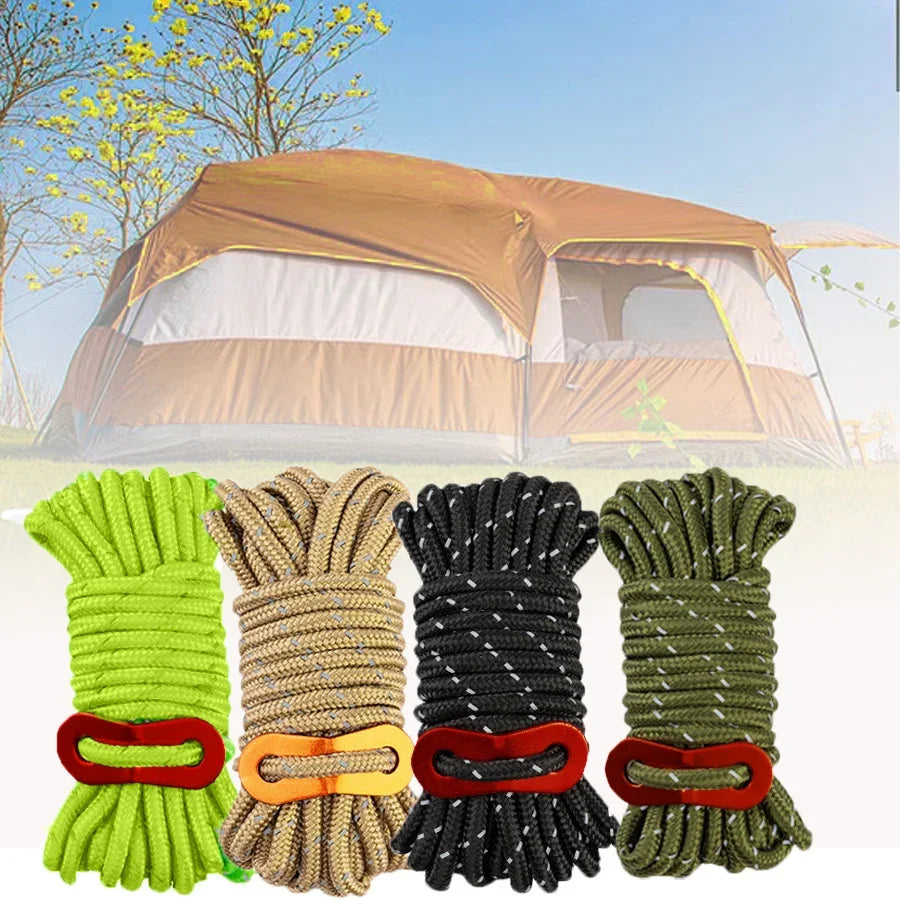 Camping Rope Reflective Outdoor Adjustable — Swuffy