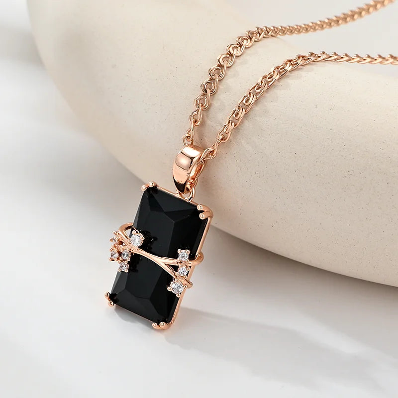 Wbmqda Black Square Stone Long — Swuffy