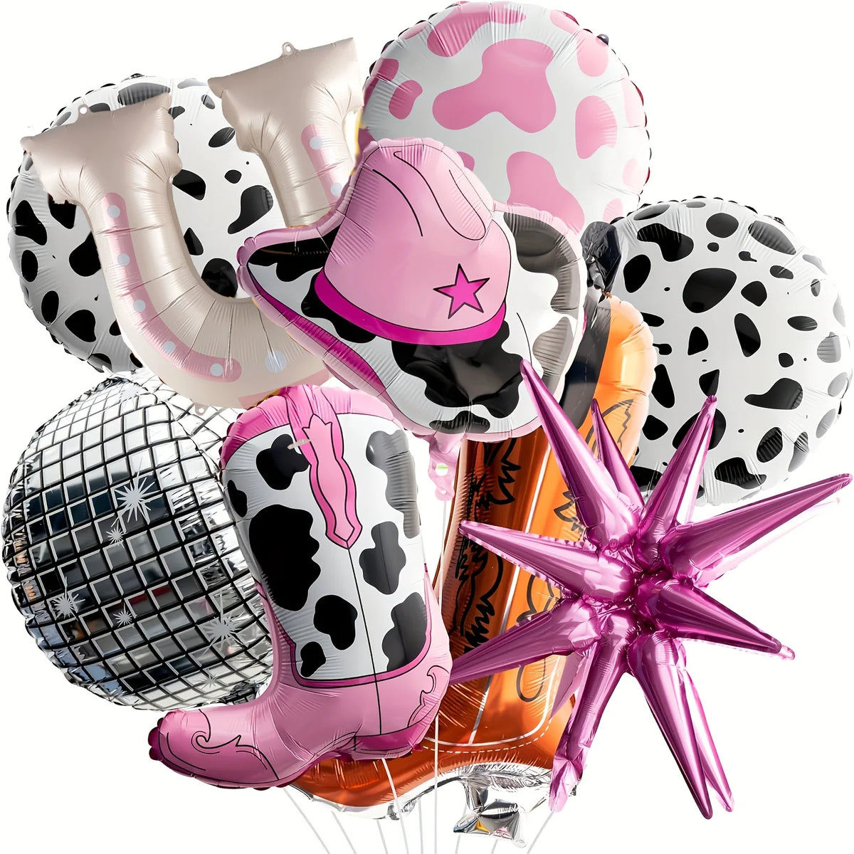 Pink Cowgirl Hat Boots Balloon — Swuffy