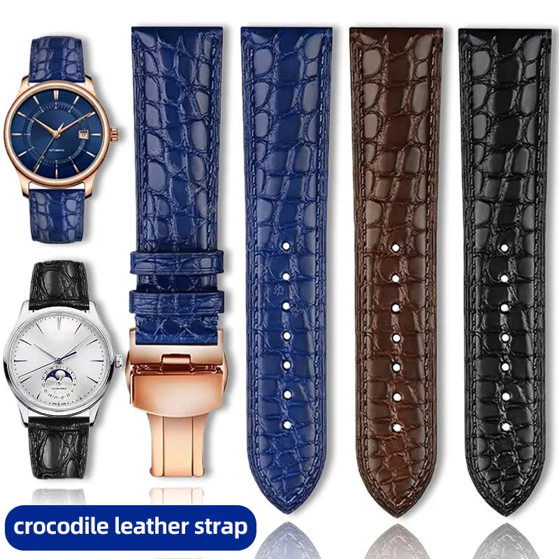 Crocodile Skin Watch Band Blue — Swuffy