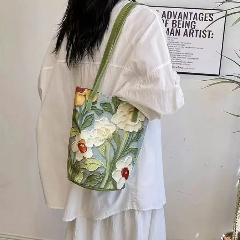 Designer Bucket Bag Vintage Oil — Swuffy