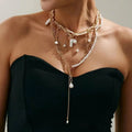 Kunjoe Elegant Imitation Pearl Long — Swuffy