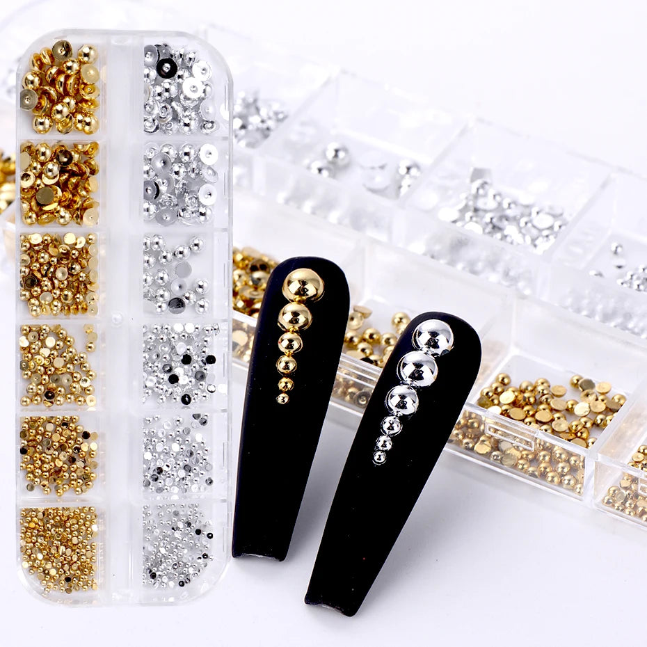 Grids Mixed Gold Silver Flat — Swuffy
