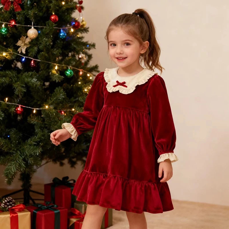 Christmas Baby Girls Dress Winter — Swuffy