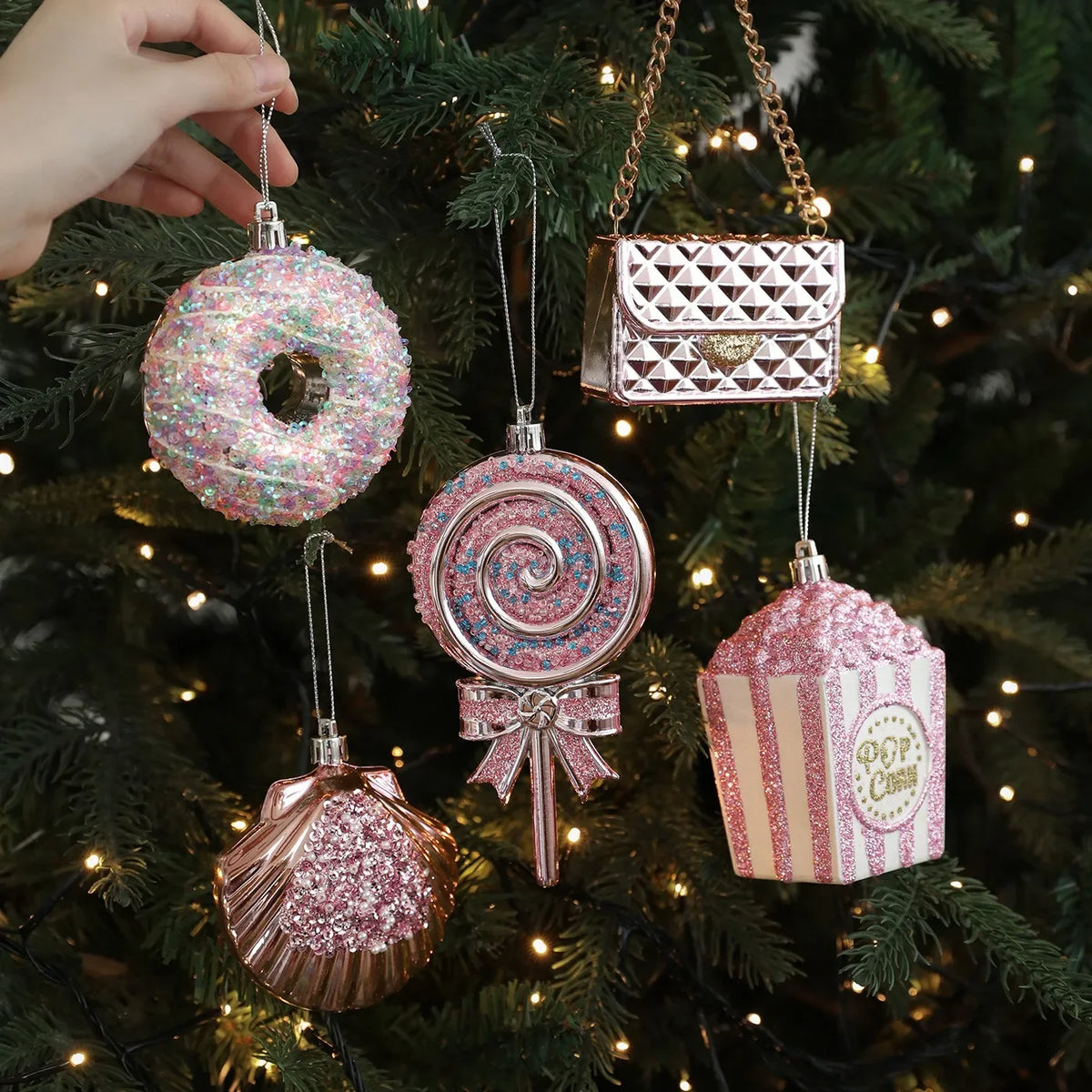 Christmas Pink Hanging Pendants Noel — Swuffy