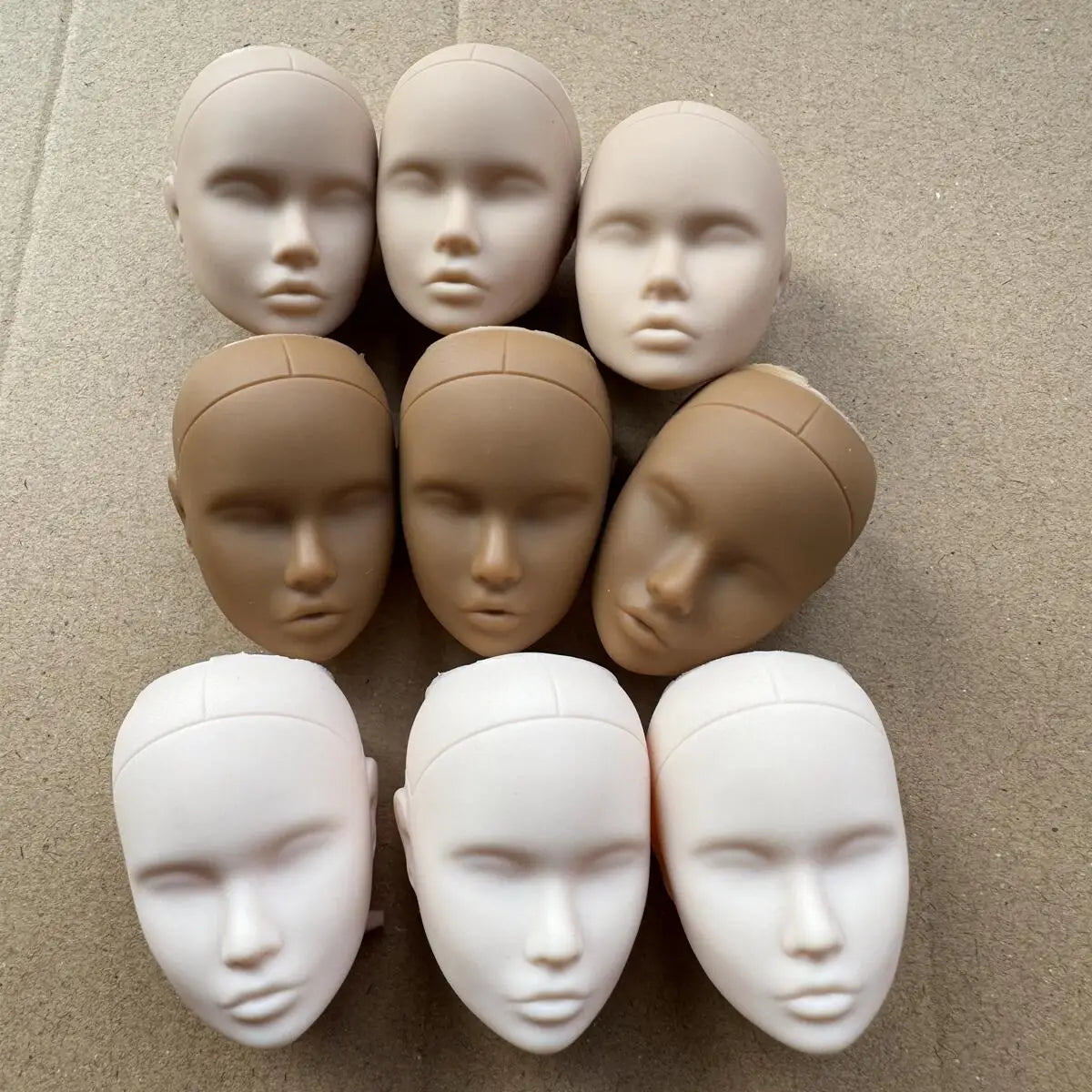Poppy Blank Face Doll Heads — Swuffy