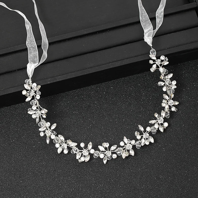 Handmade Silver Bridal Headbands Crystal — Swuffy