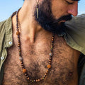Vintage Ethnic Wooden Beaded Necklace — Swuffy