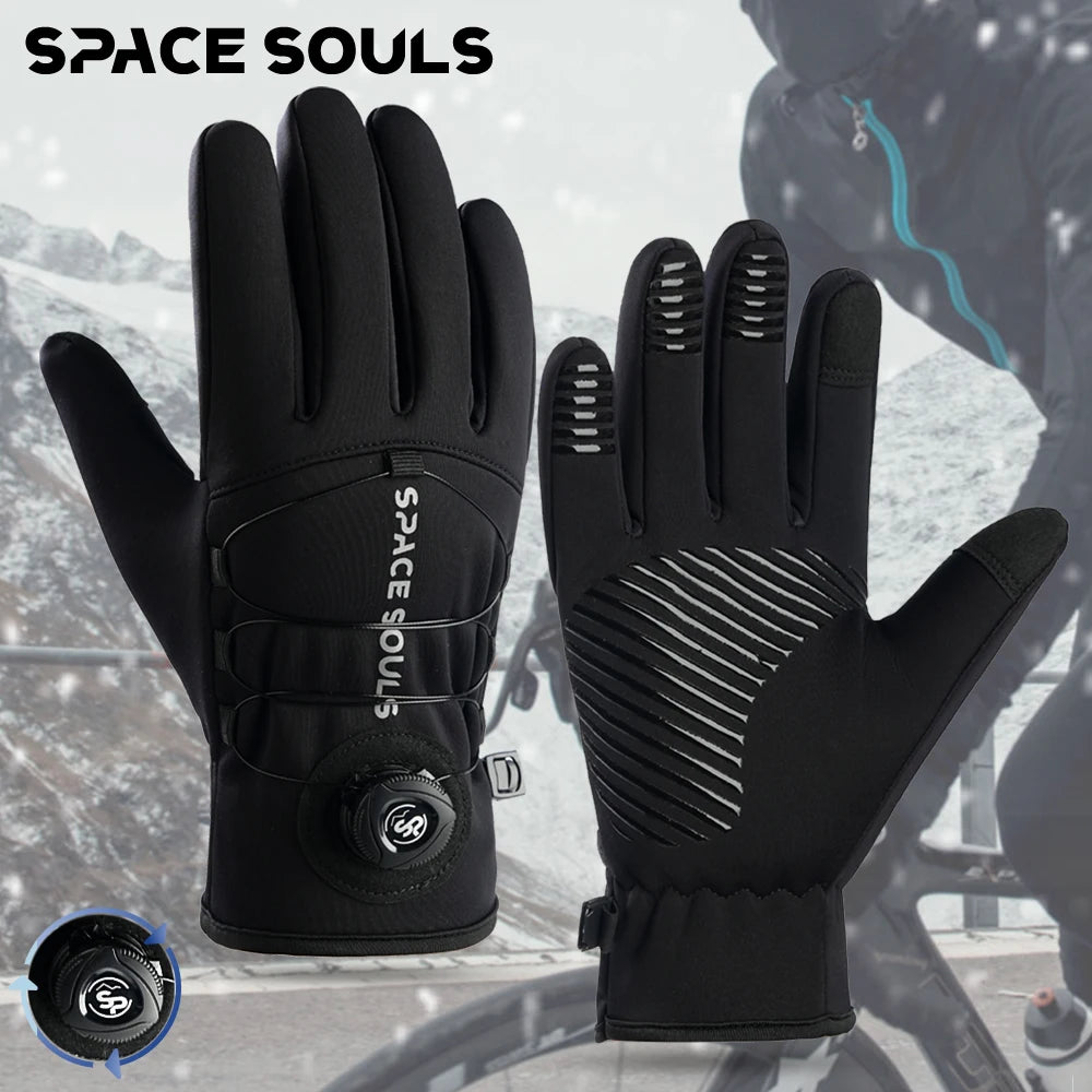 Nuvora Winter Buckle Cycling Gloves Unisex Windproof Touch — Nuvora