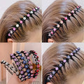 Non Slip Rhinestone Headbands Solid — Swuffy