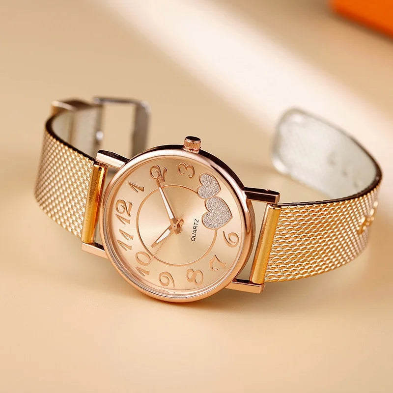 Heart Dial Quartz Watch Casual — Swuffy