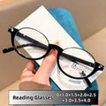 Nuvora Retro Half Frame Anti Blue Reading Glasses — Nuvora