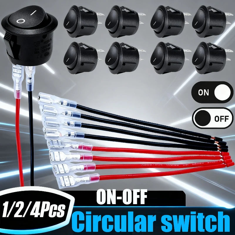 Car Circular Rocker Switches Dc — Swuffy