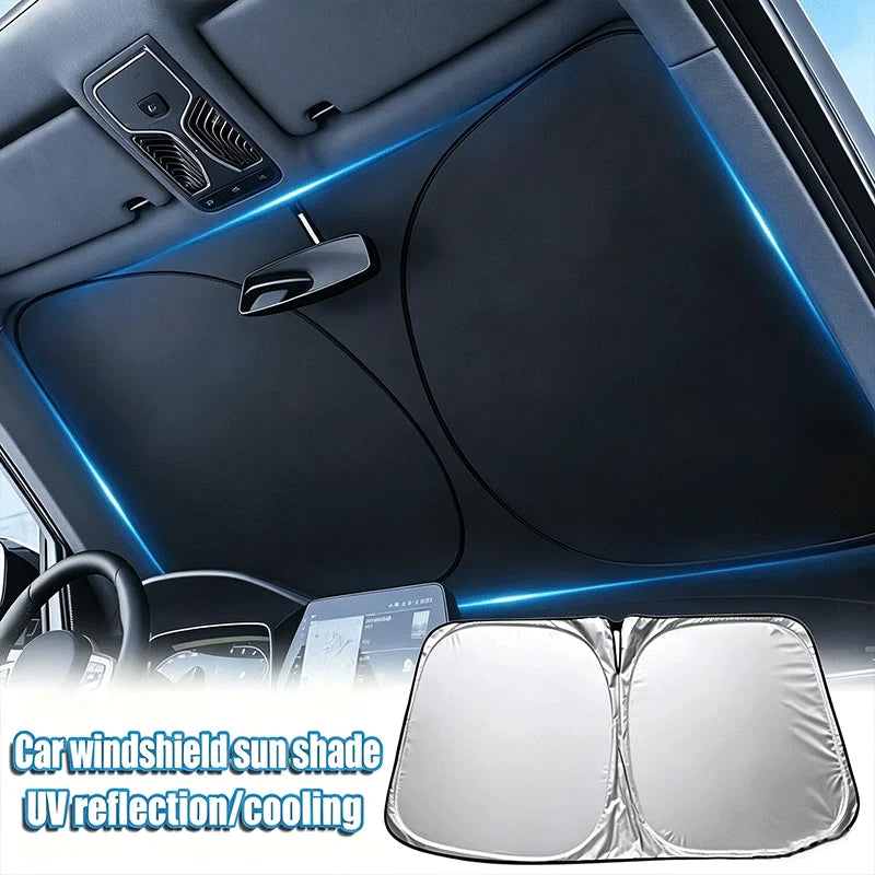Folding Car Windshield Sunshade — Swuffy