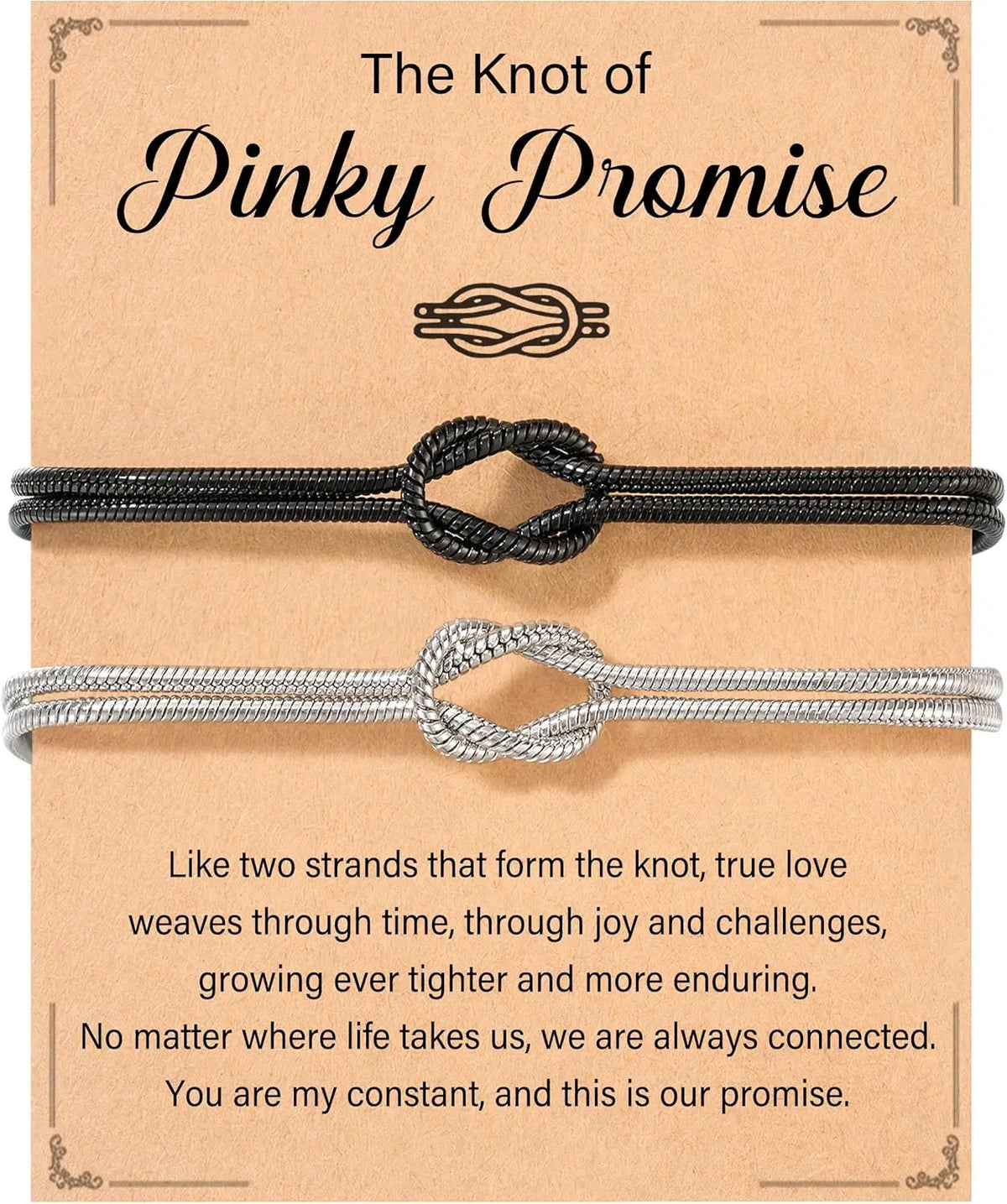 Matching Couples Bracelets Love Knot — Swuffy