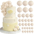 Beige Balls Cake Toppers Foam — Swuffy