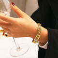 Stainless Steel Skeleton Bracelet Gold — Swuffy
