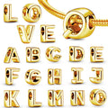 Gold Alphabet Letter Charm — Swuffy