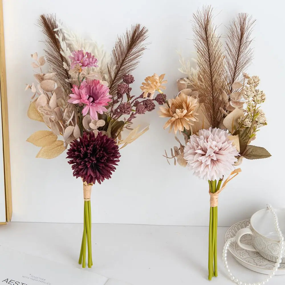 Artificial Flower Silk Reed Chrysanthemum — Swuffy