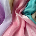 Silver Silk Sheer Crepe Chiffon — Swuffy