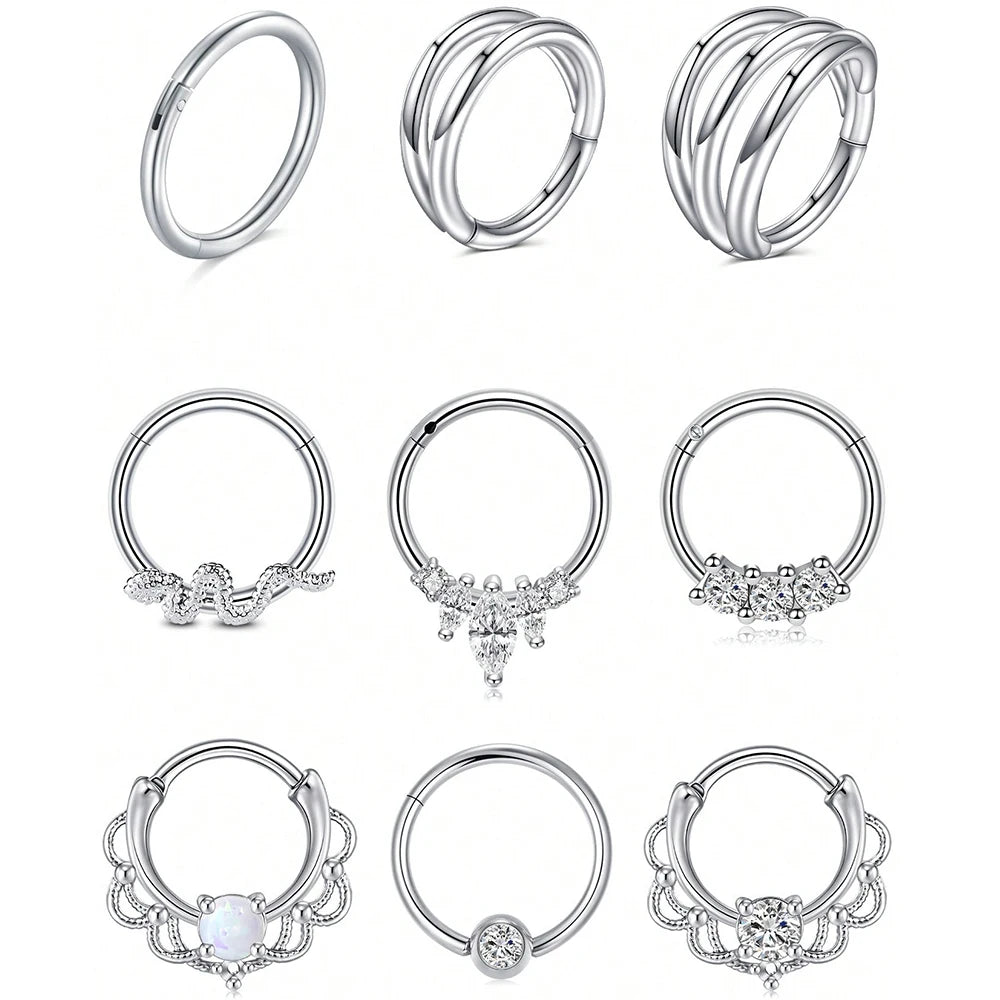 Clicker Septum Rings Hinged Septum — Swuffy