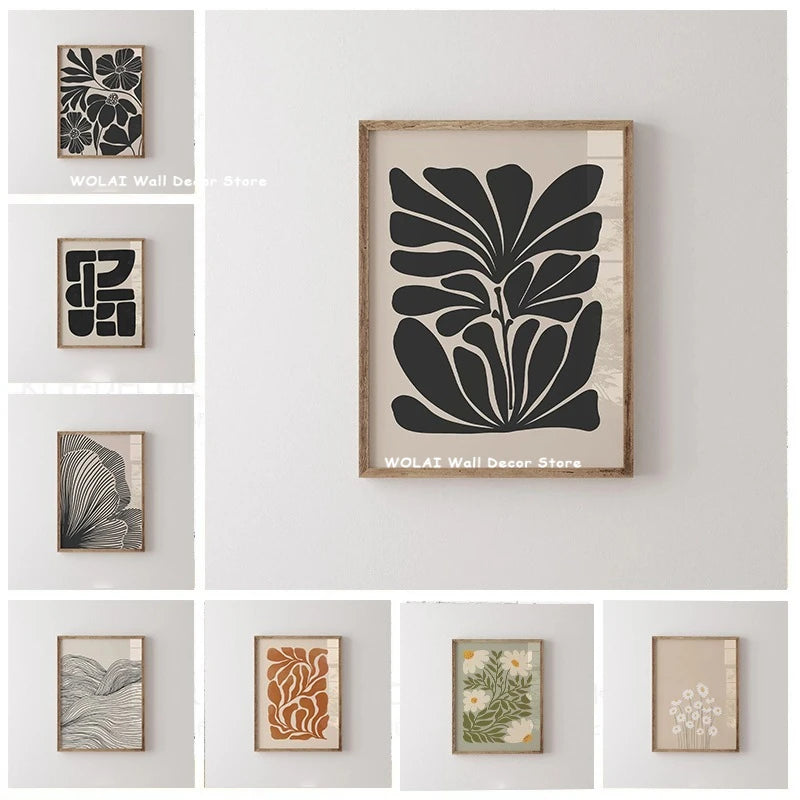 Abstract Moody Plant Art Canvas — Swuffy