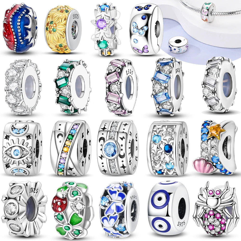 Positioning Charms Sterling Silver Spider — Swuffy