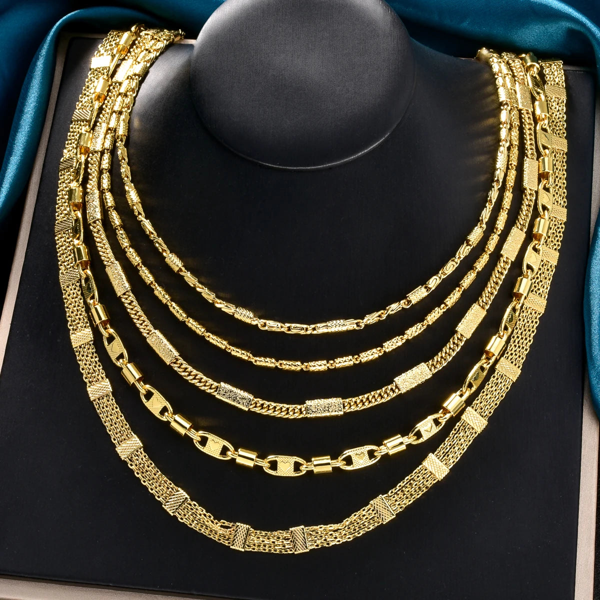 Gold Plated Chain Necklace — Swuffy