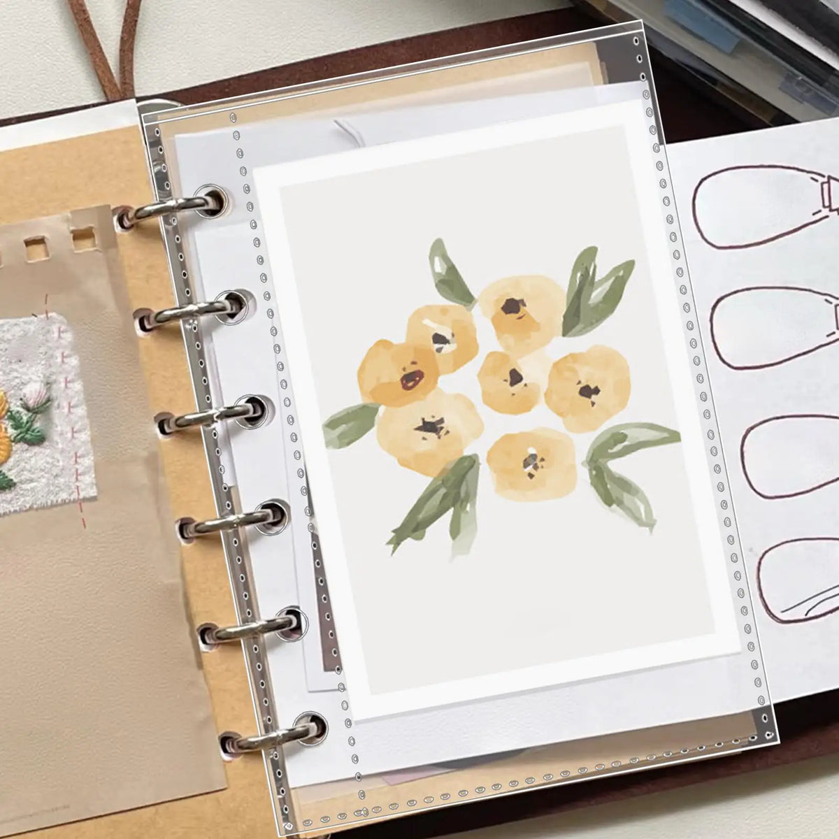 Ring Binder Pocket Clear Binder — Swuffy