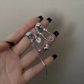 Punk Heart Zircon Pin Asymmetric — Swuffy
