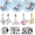 Sterling Silver Charms Basketball Music — Swuffy