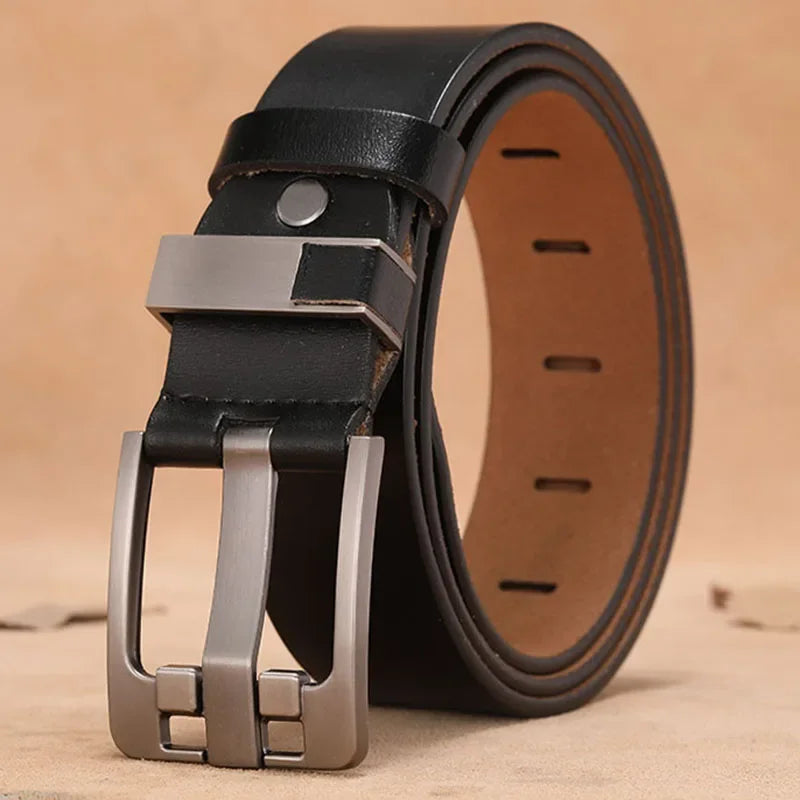Leather Belt Scorpion Metal Buckle — Swuffy