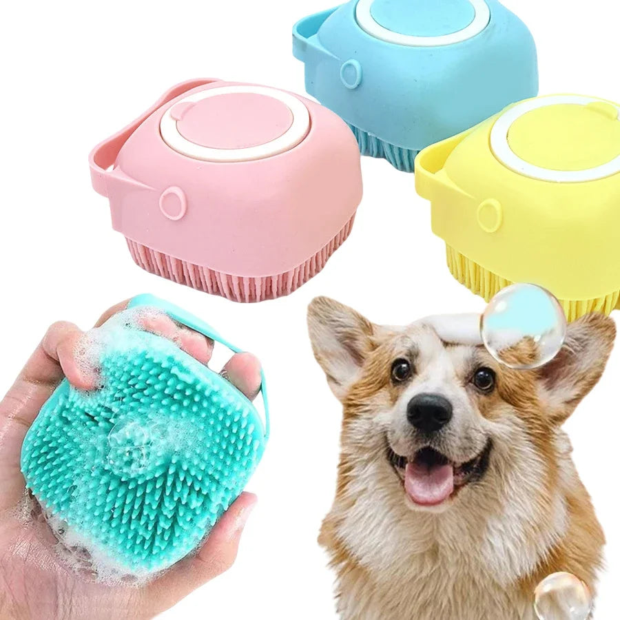 Silicone Pet Bath Brush Dogs — Swuffy