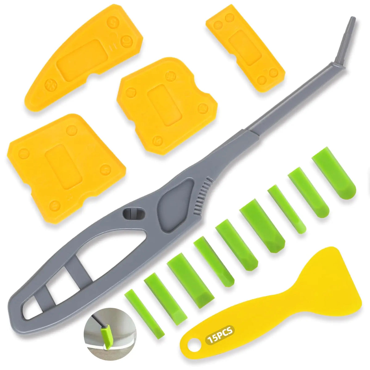 Caulking Tools Tight Areas Bathroom — Swuffy