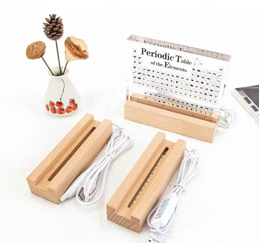 Thick Long Wooden Display Base — Swuffy