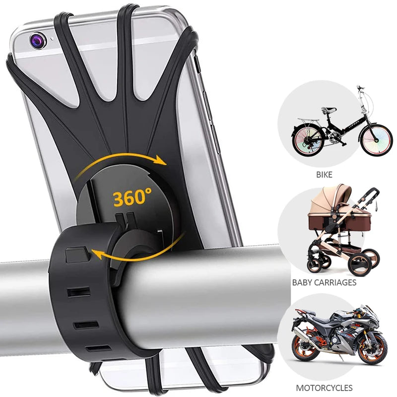 Motorcycle Bicycle Shockproof Silicone Mount — Swuffy