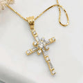 Huitan Cross Design Pendant Necklace — Swuffy