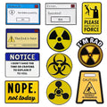 Radioactive Nuclear Radiation Symbol Enamel — Swuffy
