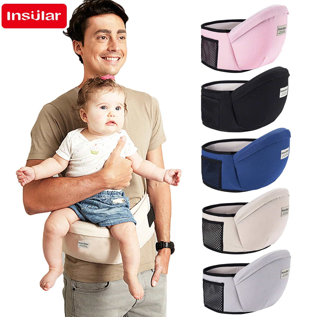 Ergonomic Baby Carrier Hip Seat — Swuffy