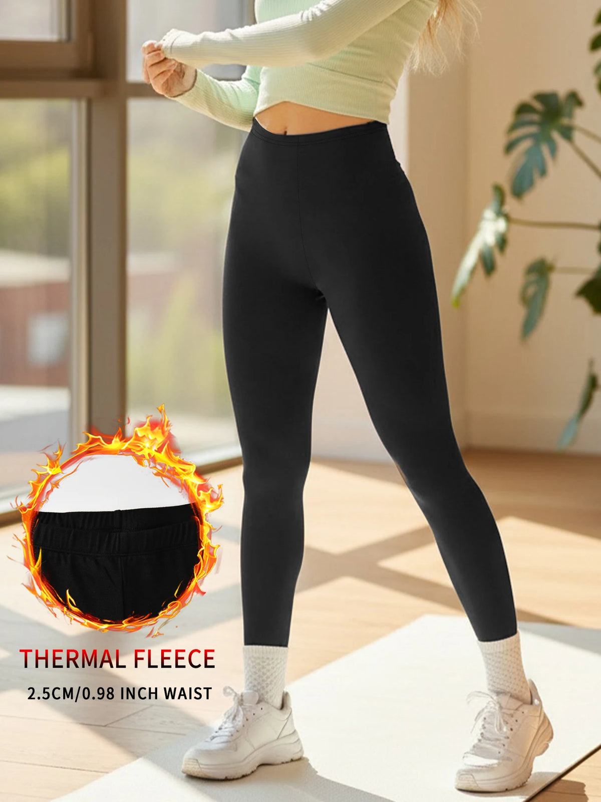 Fleece-Lined Thermal Leggings — Swuffy