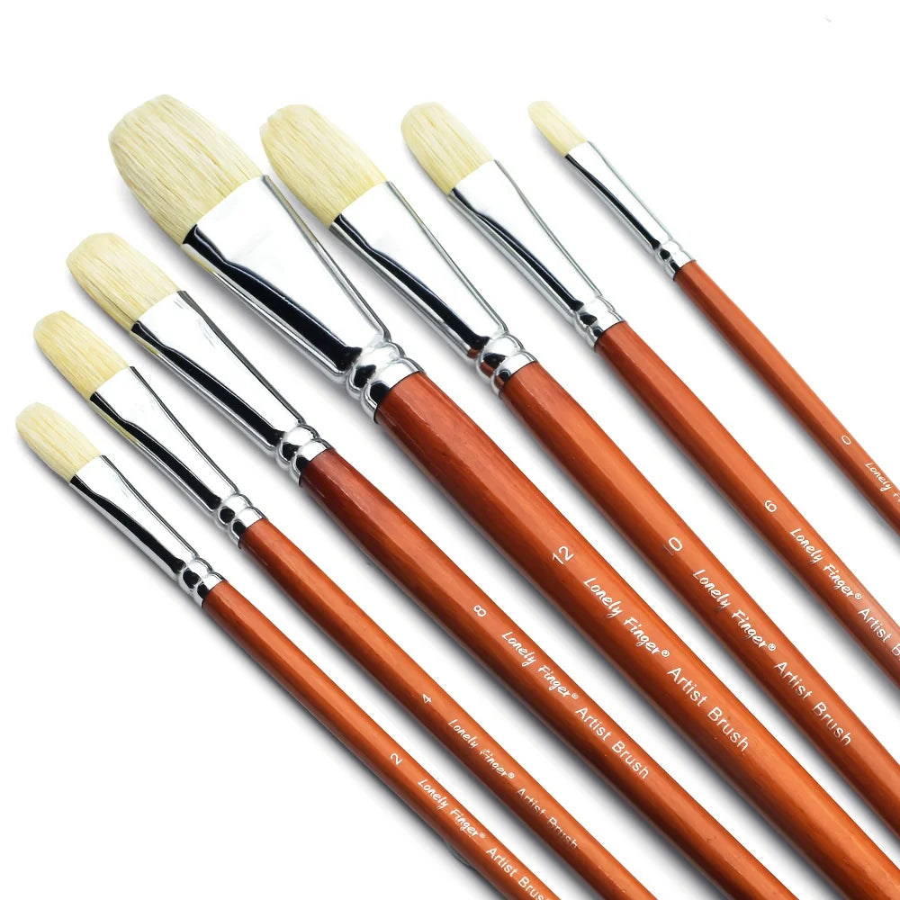 Natural Bristle Paintbrush Long Handled — Swuffy