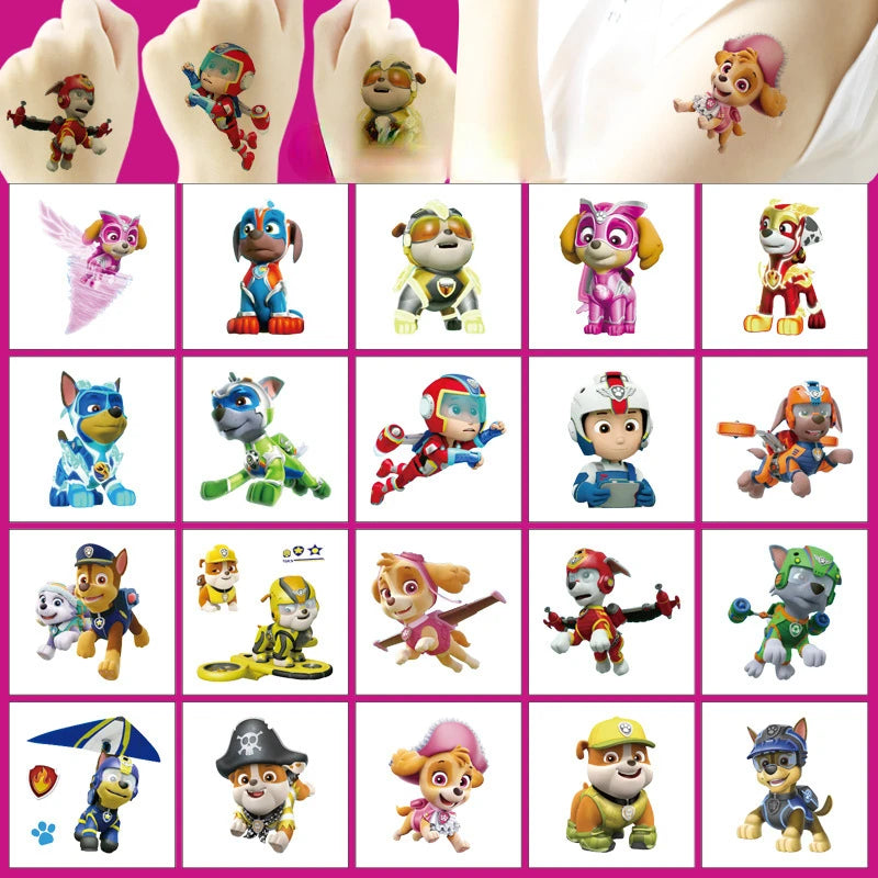 Waterproof Paw Patrol Tattoo Stickers — Swuffy