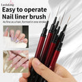 Nail Art Liner Brushes Black — Swuffy