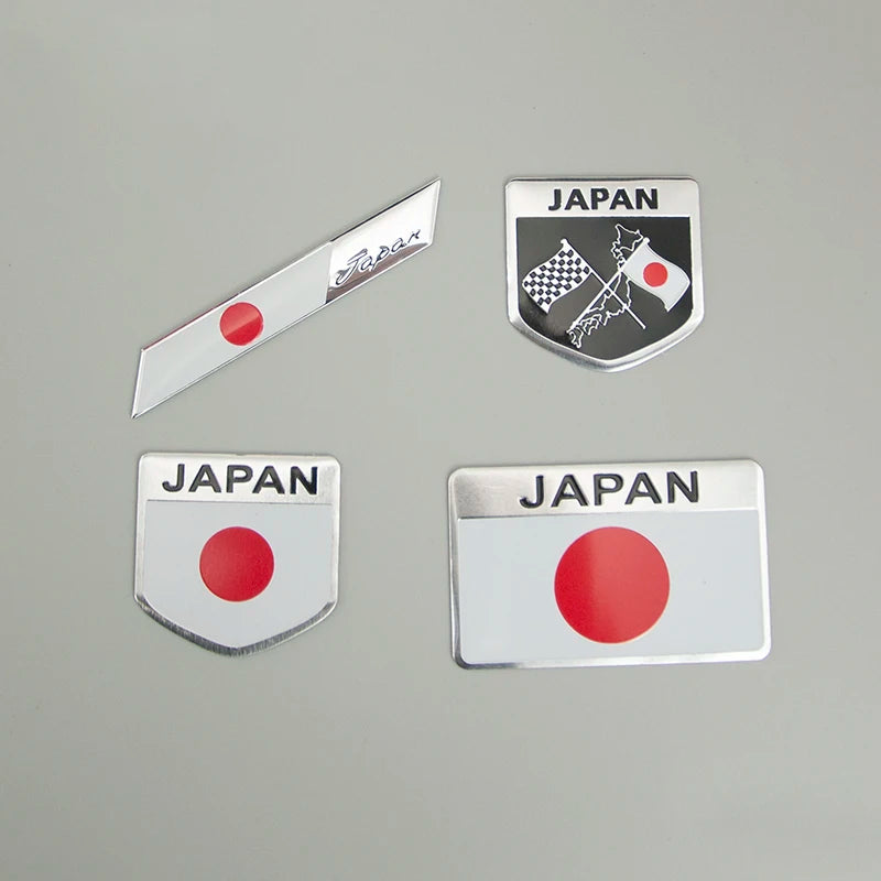 Metal Car Stickers Japan National — Swuffy